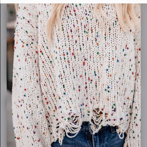 Vici | Sweaters | Vici Confetti Sweater 